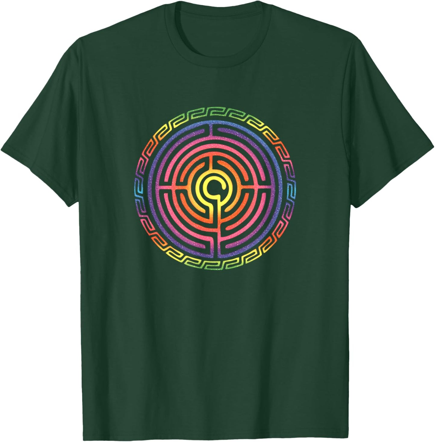 Labyrinth protection symbol magic mystic occultism Indians T-Shirt - T-Shirt | Forest