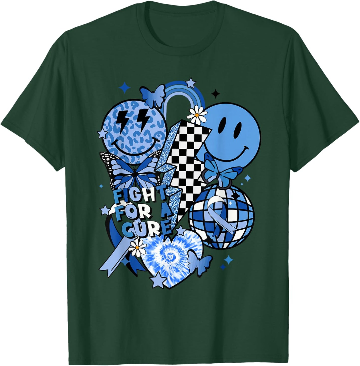 in November We Wear Blue T1D Type 1 Diabetes Awareness Gifts T-Shirt - T-Shirt | Forest