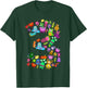 Little Monster 3 Three Years Old 3rd Birthday Party Monsters T-Shirt - T-Shirt | Forest