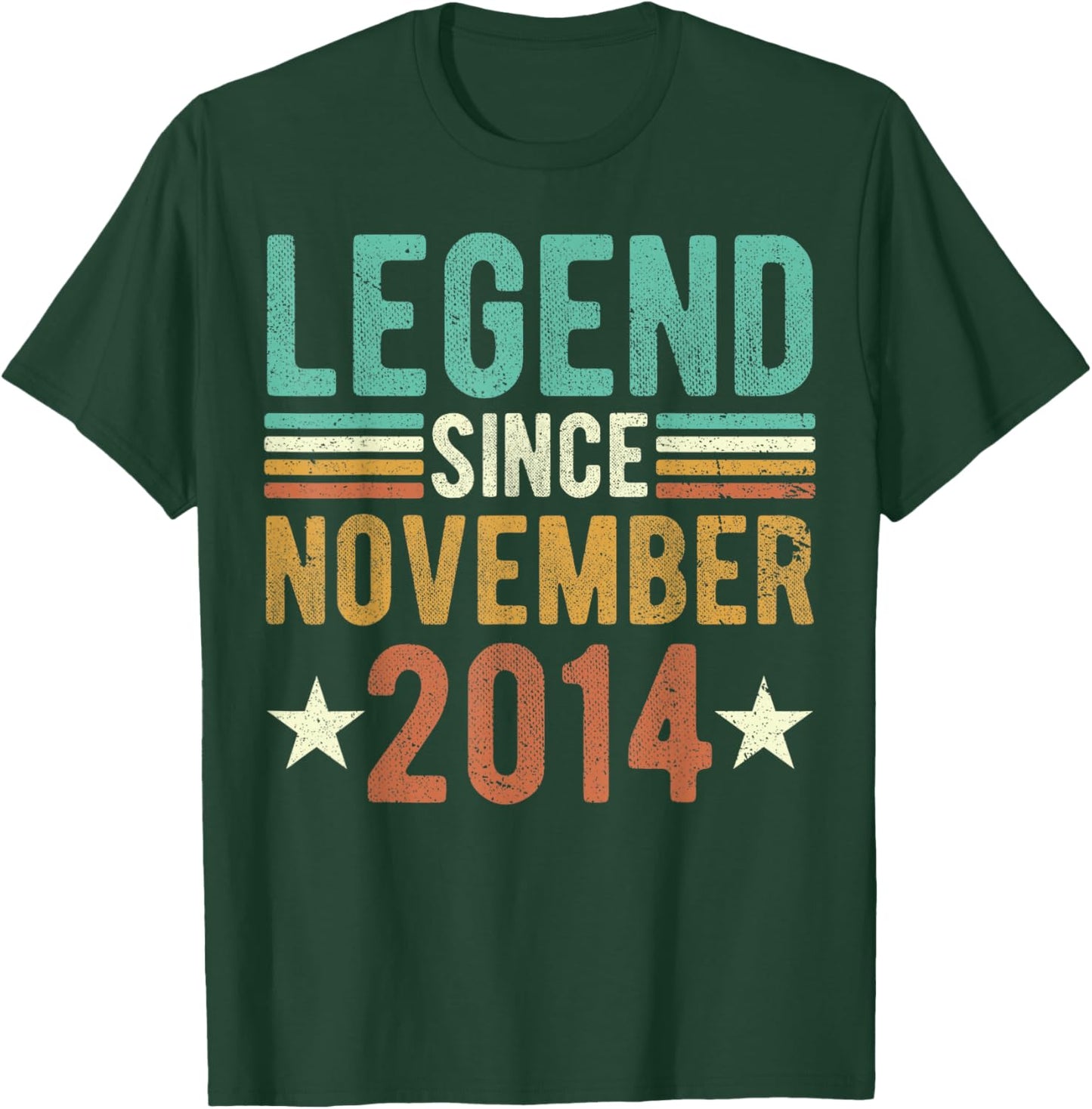 Legend Since November 2014 8 Years Old 8th anniversary T-Shirt - T-Shirt | Forest
