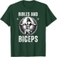 Bibles And Biceps Bodybuilding Jesus Fitness Funny Gym T-Shirt - T-Shirt | Forest