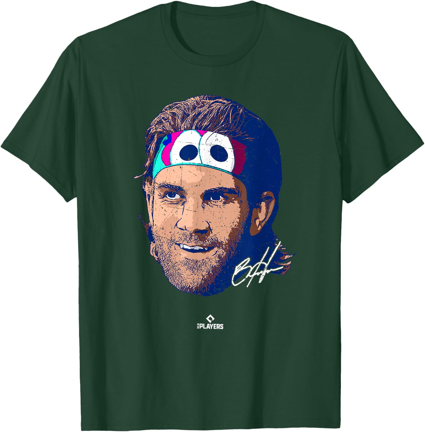 Bryce Harper Headshot Bryce Harper Philadelphia MLBPA T-Shirt - T-Shirt | Forest