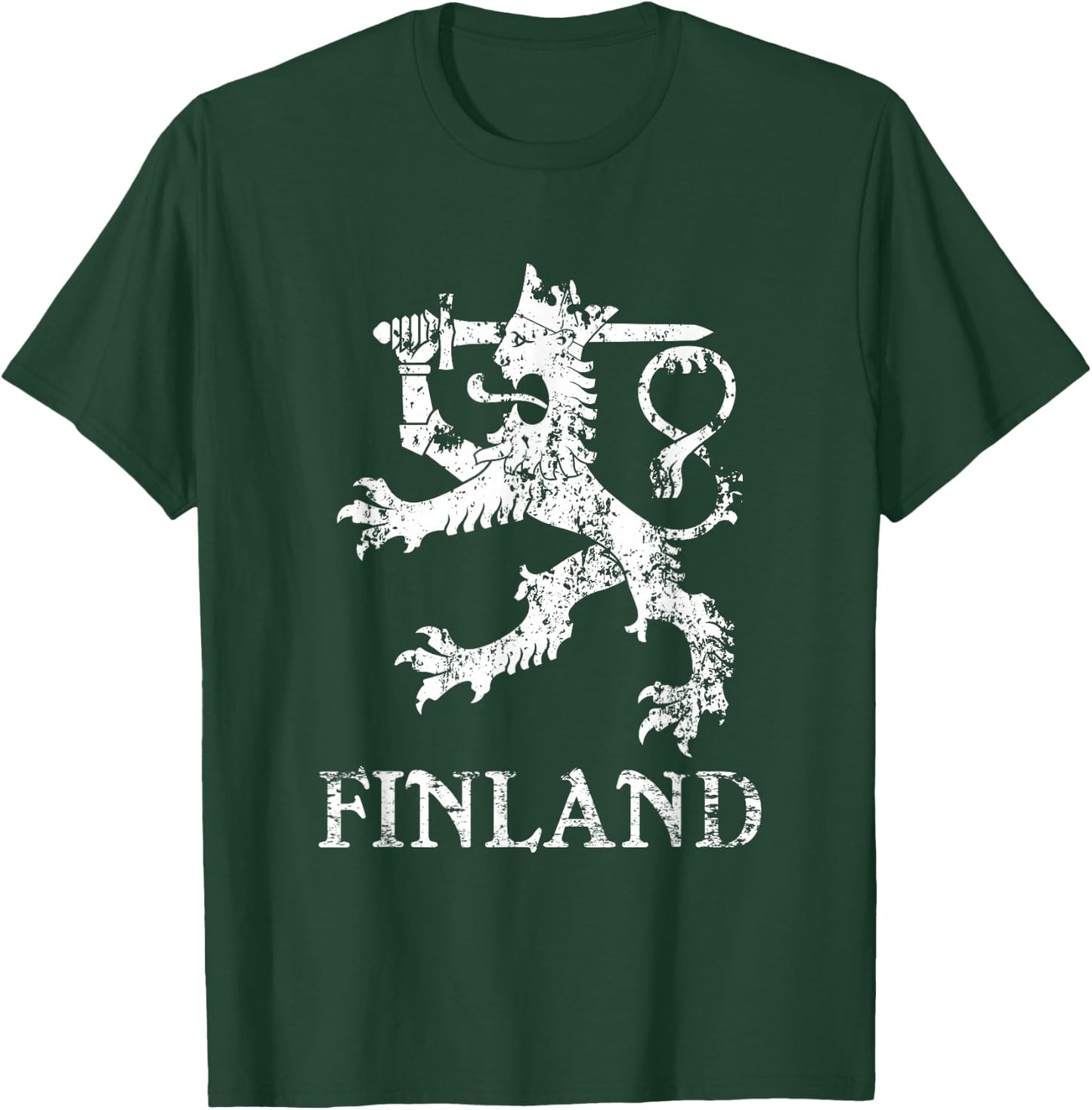 Finland Lion Symbol Finnish Pride T-Shirt - T-Shirt | Forest
