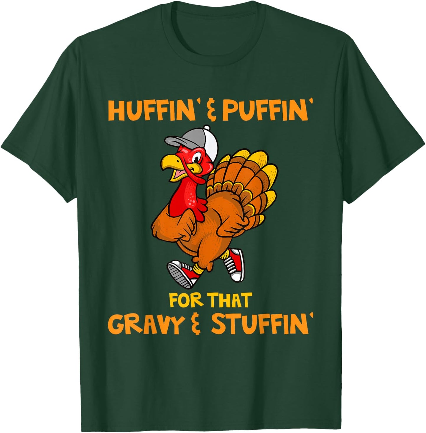 Turkey Marathon Turkey Trot shirt Huffin Puffin Turkey Trot T-Shirt - T-Shirt | Forest