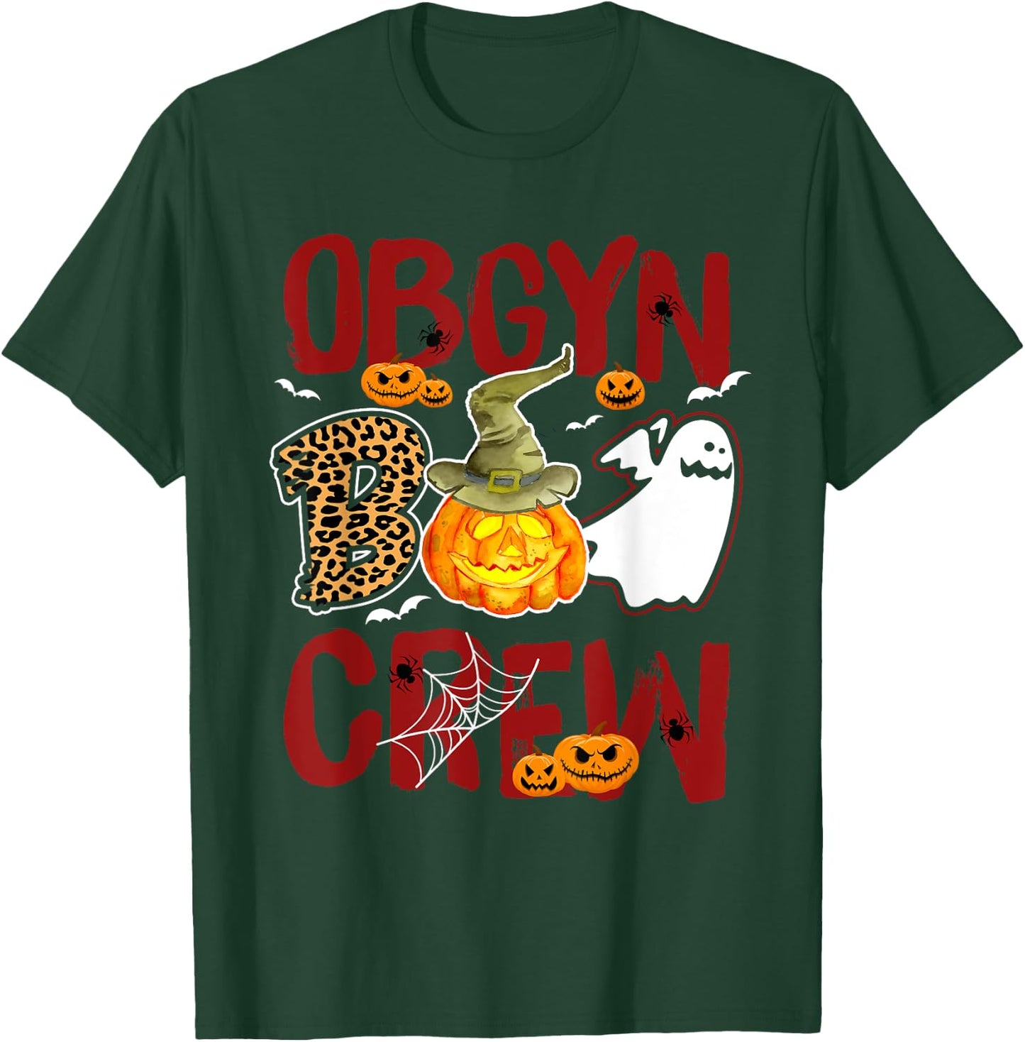 OBGYN Boo Crew Halloween OB-GYN Nurse Costume T-Shirt - T-Shirt | Forest