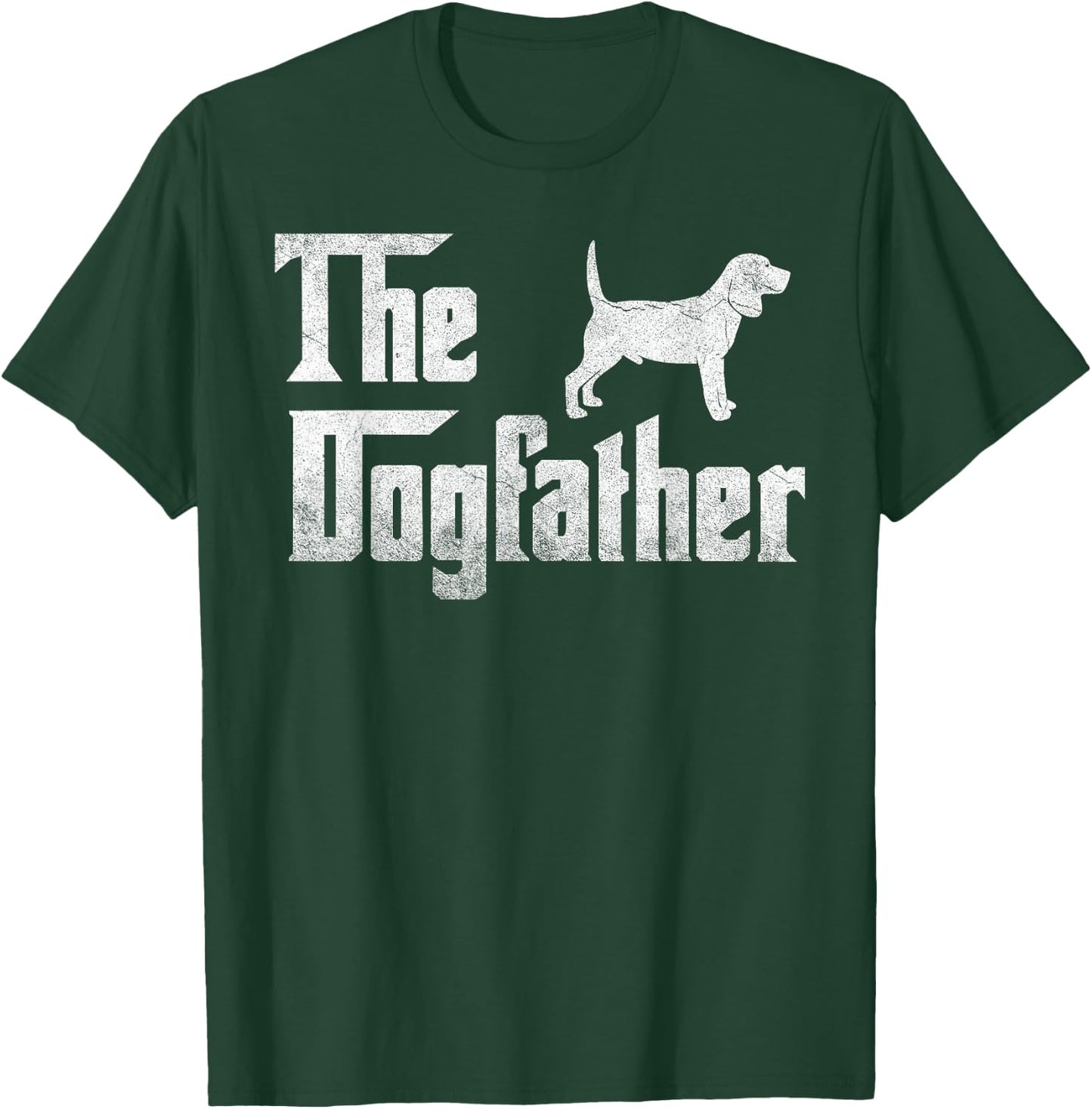 Beagle The Dogfather Funny Father Dog Lover Gift Men T-Shirt - T-Shirt | Forest