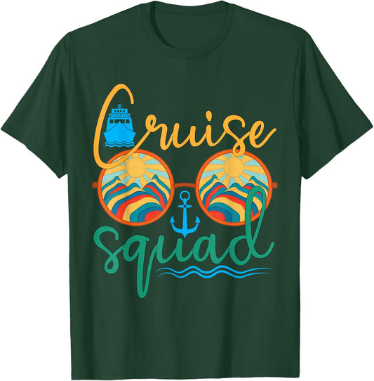 Cruise Squad 2025 Family Vacation Beach Matching Groupe T-Shirt - T-Shirt | Forest