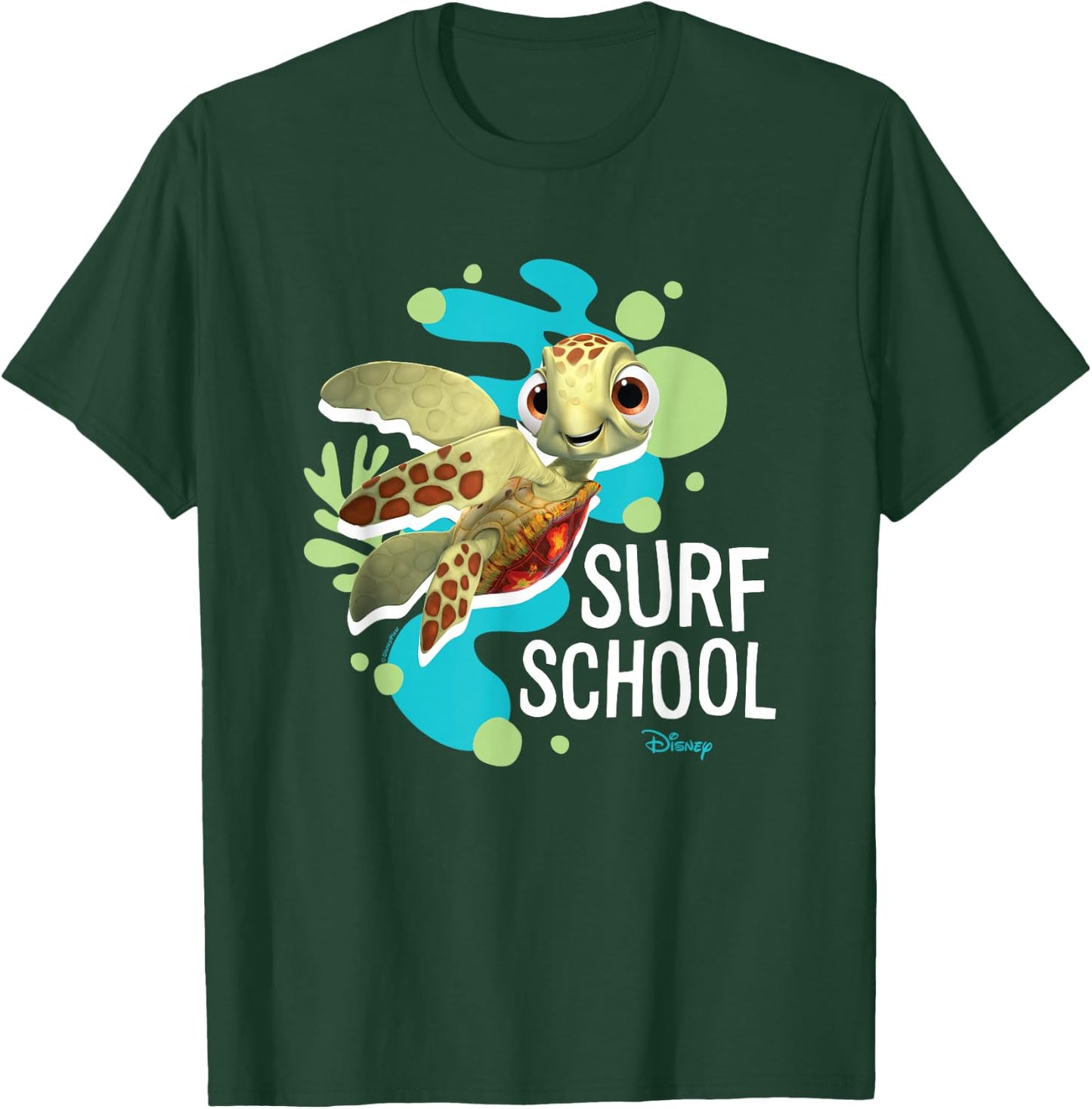 Finding Nemo - Squirt Turtle Surf School T-Shirt - T-Shirt | Forest