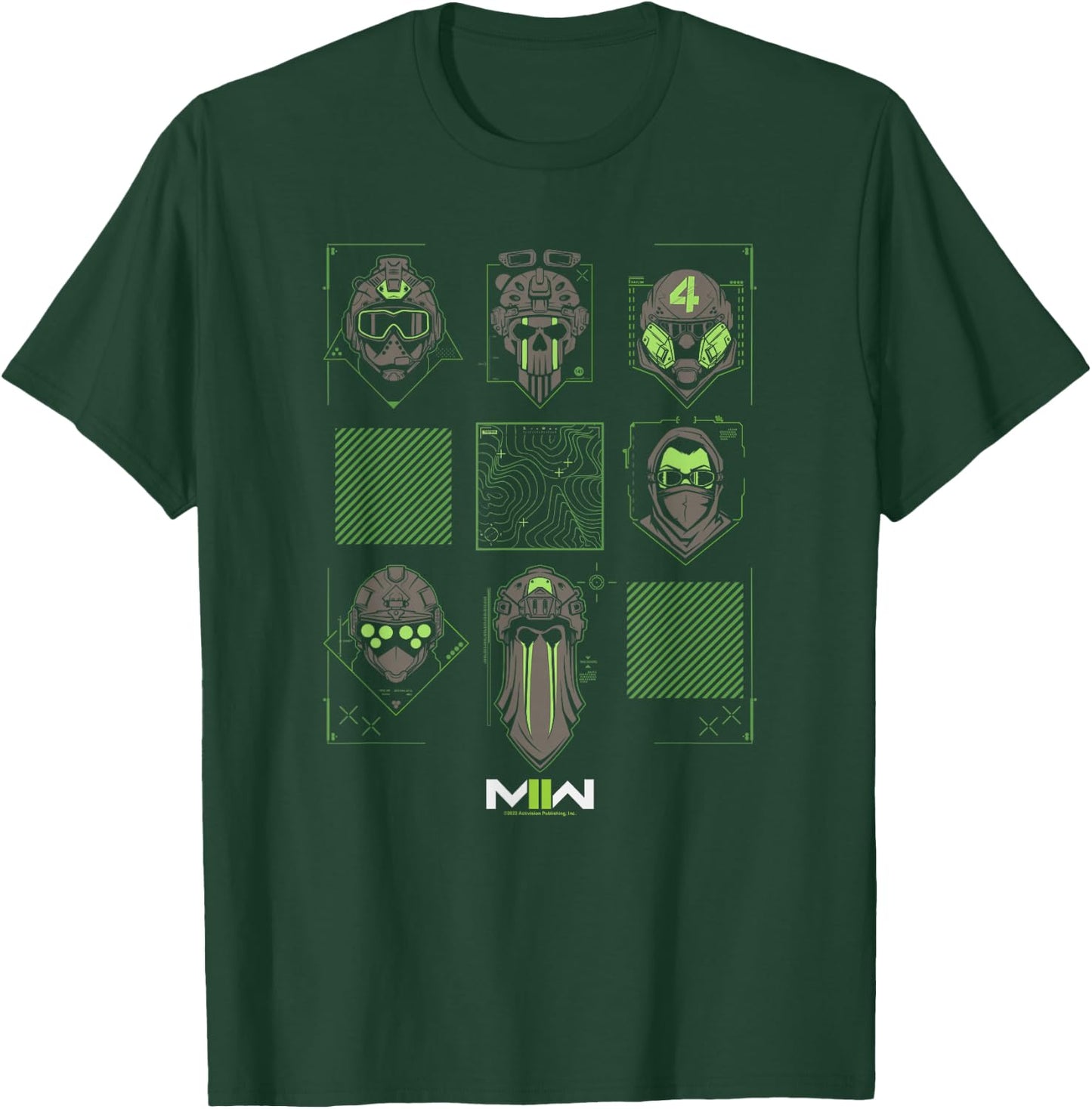 Call of Duty: Modern Warfare 2 Operators Faces Collage T-Shirt - T-Shirt | Forest