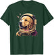 Funny Golden Retriever Astronaut in the space T-Shirt - T-Shirt | Forest