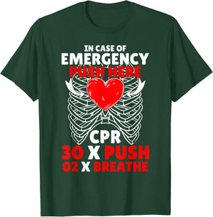 Funny CPR Instructor First Aid for Nurses CPR Instructor T-Shirt - T-Shirt | Forest