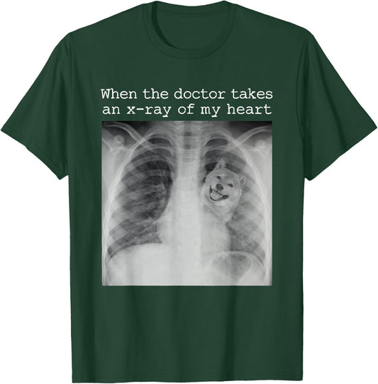 When The Doctor Takes an X-ray of My Heart Shiba Inu Mom T-Shirt - T-Shirt | Forest