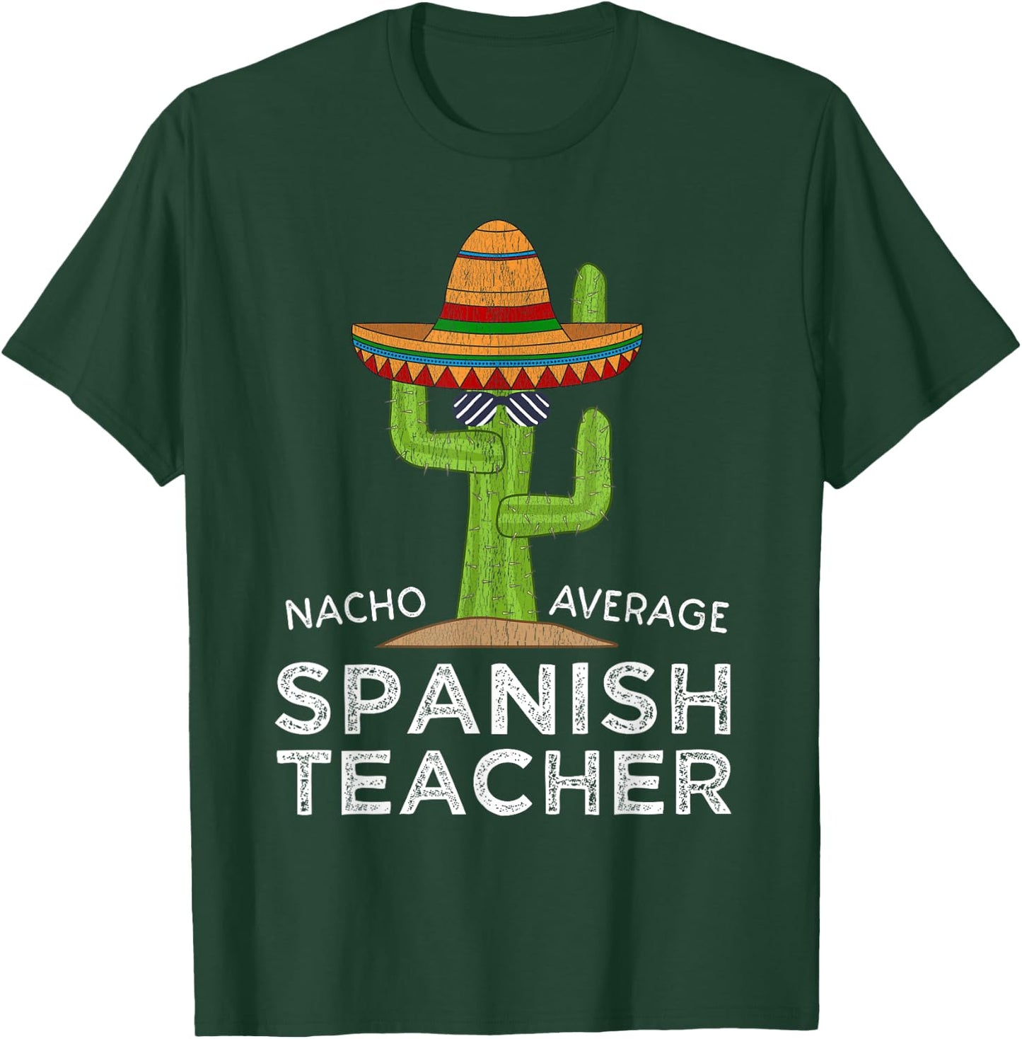 Fun Cute Funny Spanish Teacher Women Girls Kids T-Shirt - T-Shirt | Forest
