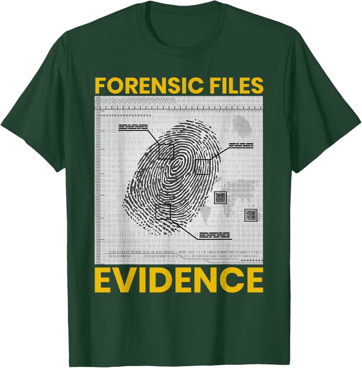 Funny Forensic Scientist Science Forensic Files Evidence T-Shirt - T-Shirt | Forest