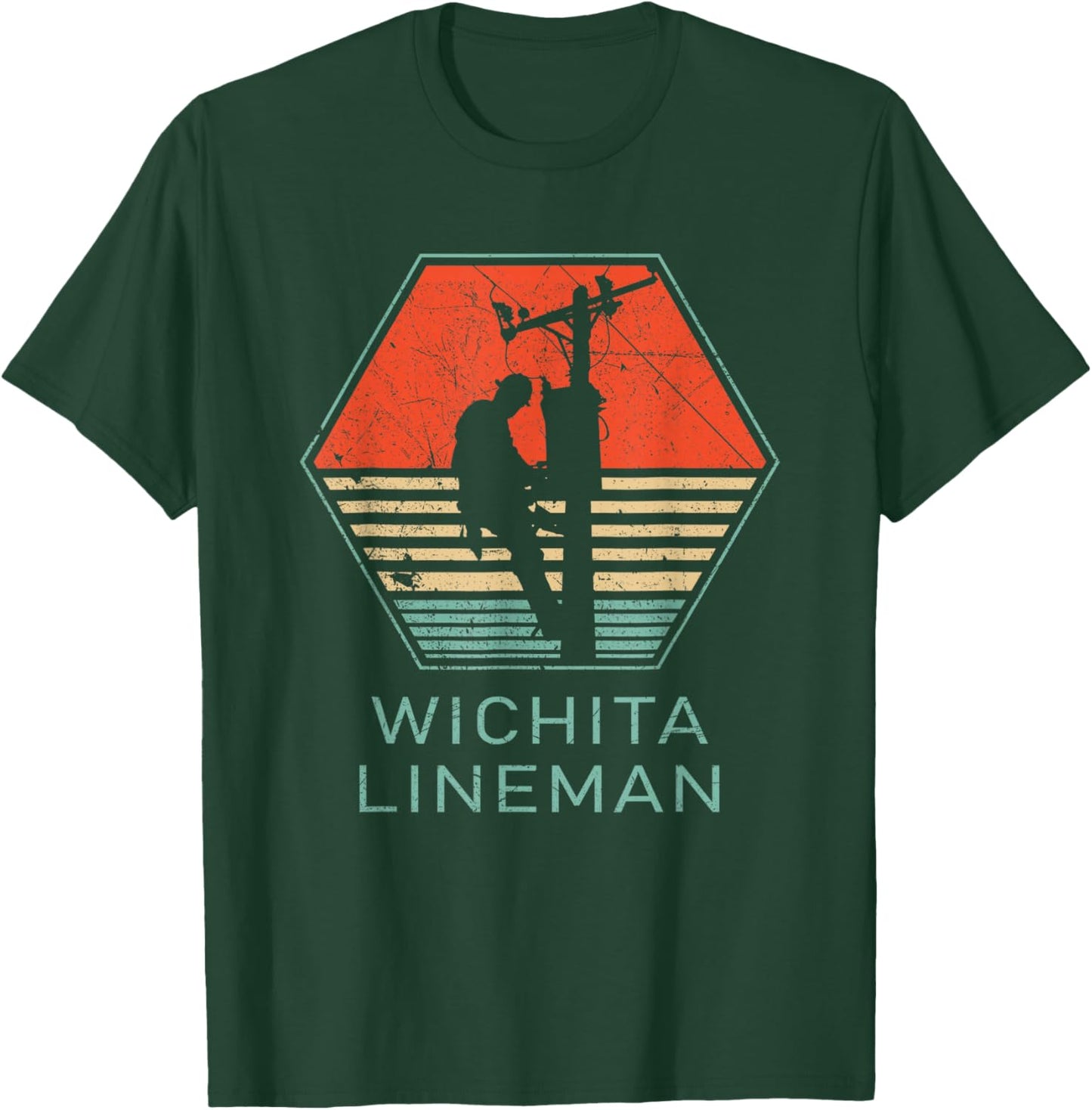 GlenStore Wichita Lineman - Black, -Adults, Small, Short Sleeve, , Classic Fit, Cotton 60% Polyester 40% T-Shirt - T-Shirt | Forest