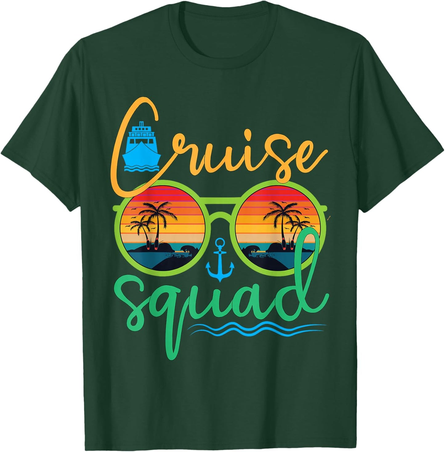Cruise Squad 2025 Family Vacation Beach Matching Groupe T-Shirt - T-Shirt | Forest