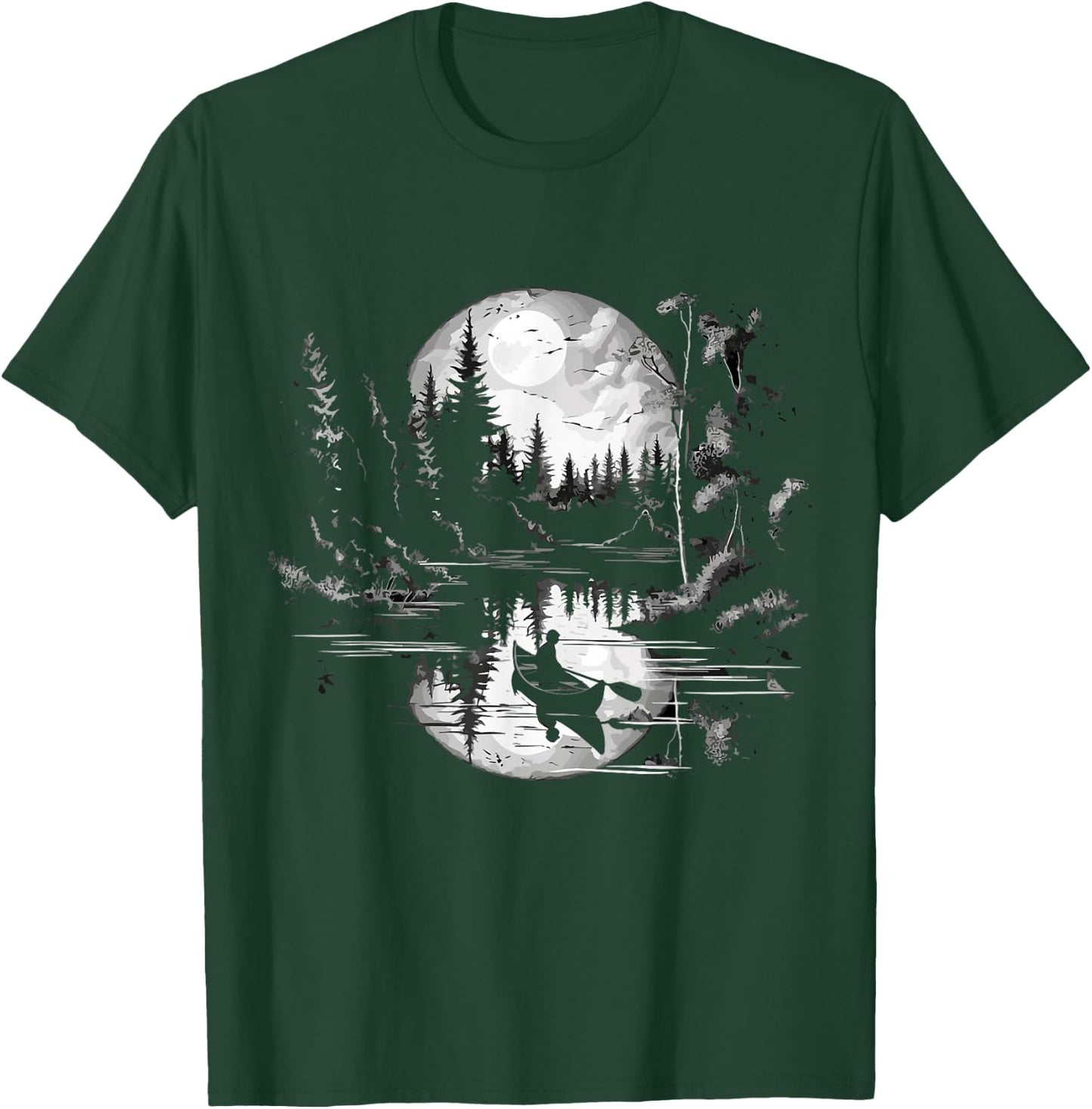 Canoe Canadian Canoeists Nature Canoe T-Shirt - T-Shirt | Forest