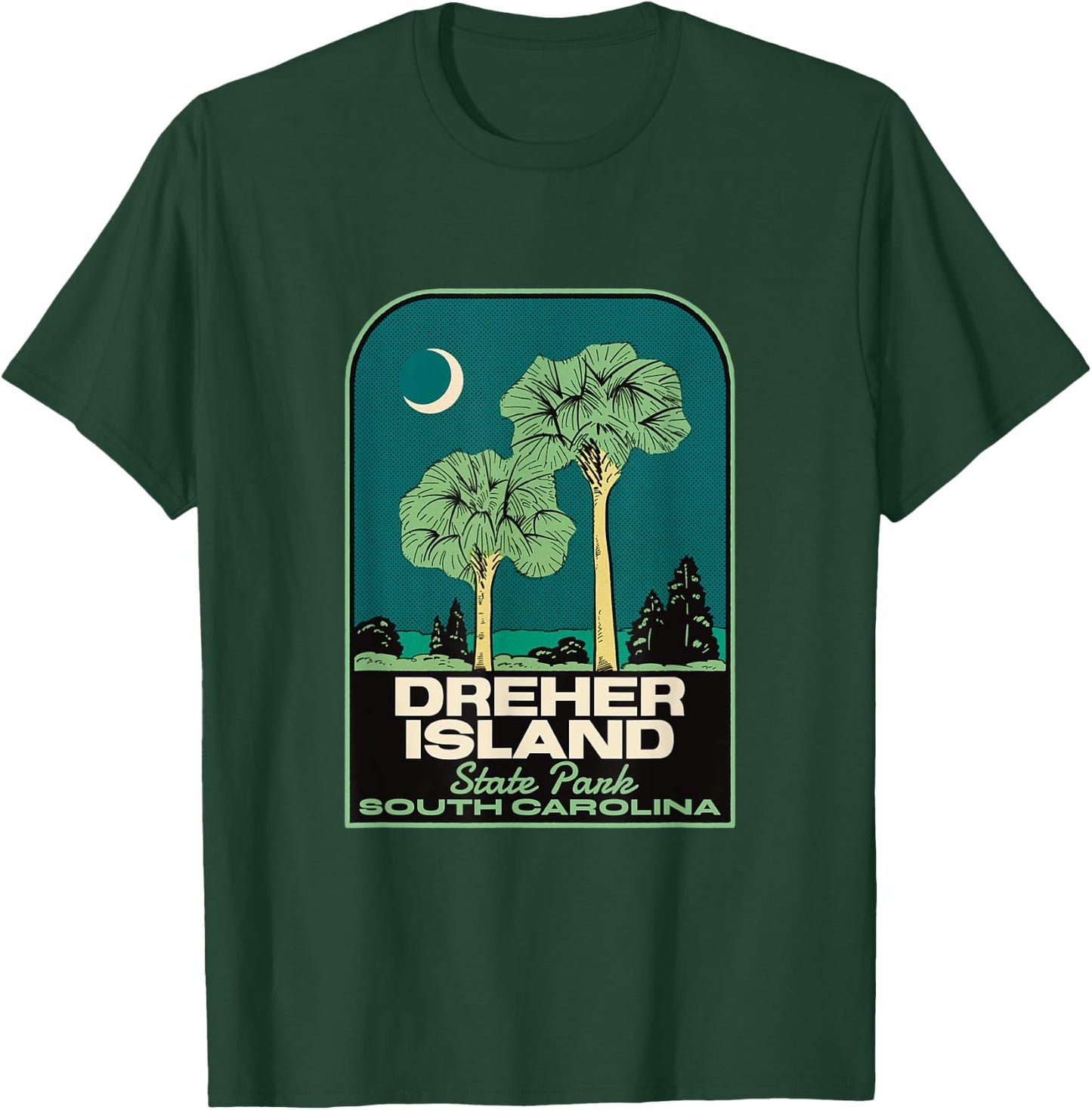 Dreher Island State Park SC Vintage Travel T-Shirt - T-Shirt | Forest