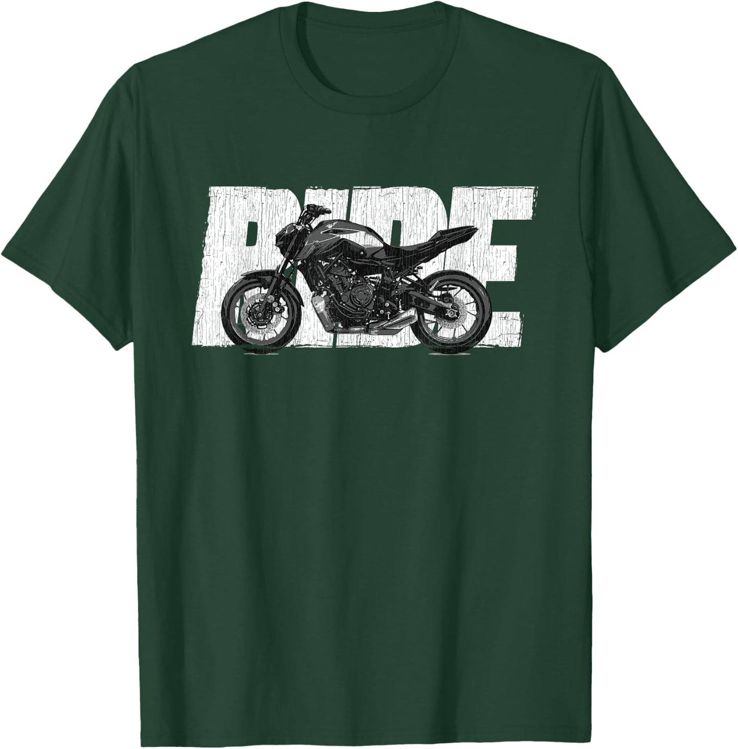 2021-2022 MT-07 Ride Naked Bike Ride Motorcycle T-Shirt - T-Shirt | Forest