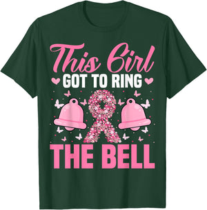 This Girl Got to Ring the Bell - Breast Cancer Awareness T-Shirt - T-Shirt | Forest