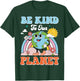 Earth Day Be Kind To Our Planet Retro Cute Earth Day T-Shirt - T-Shirt | Forest