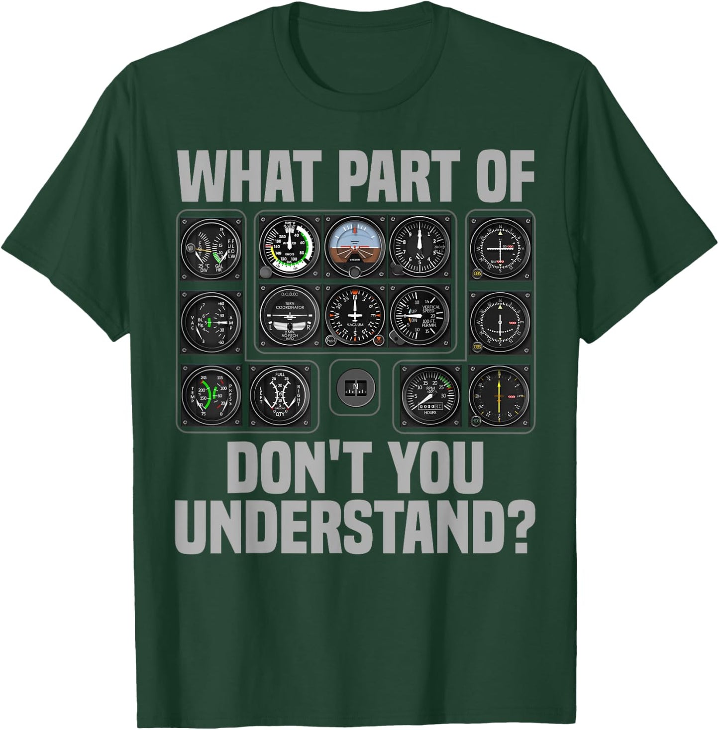 Funny Pilot Design Women Airplane Airline Pilot T-Shirt - T-Shirt | Forest