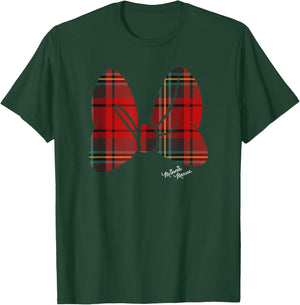 Disney Minnie Mouse Flannel Plaid Pattern Classic Bow T-Shirt - T-Shirt | Forest