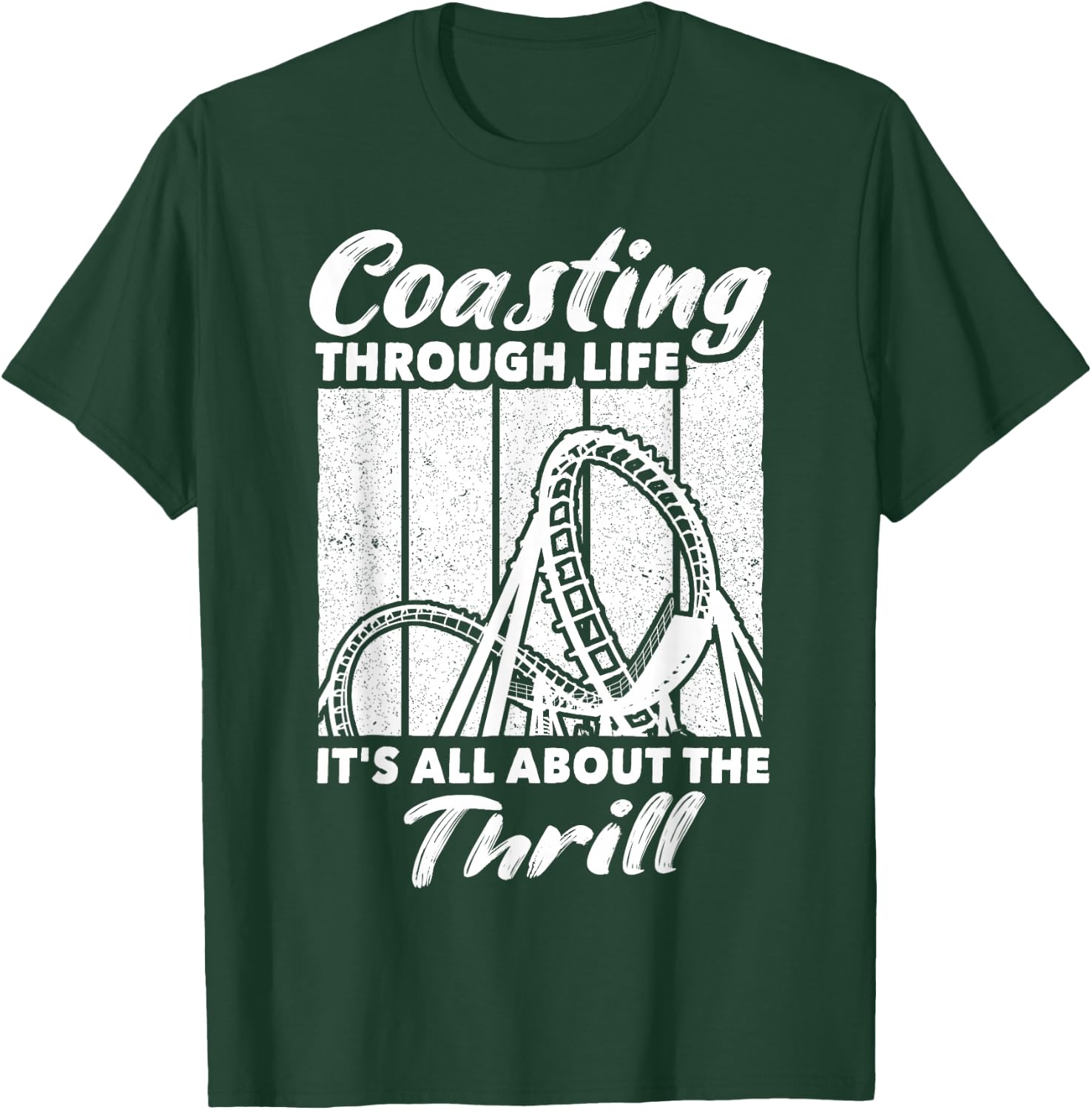 Roller Coaster Enthusiast Rollercoasters T-Shirt - T-Shirt | Forest