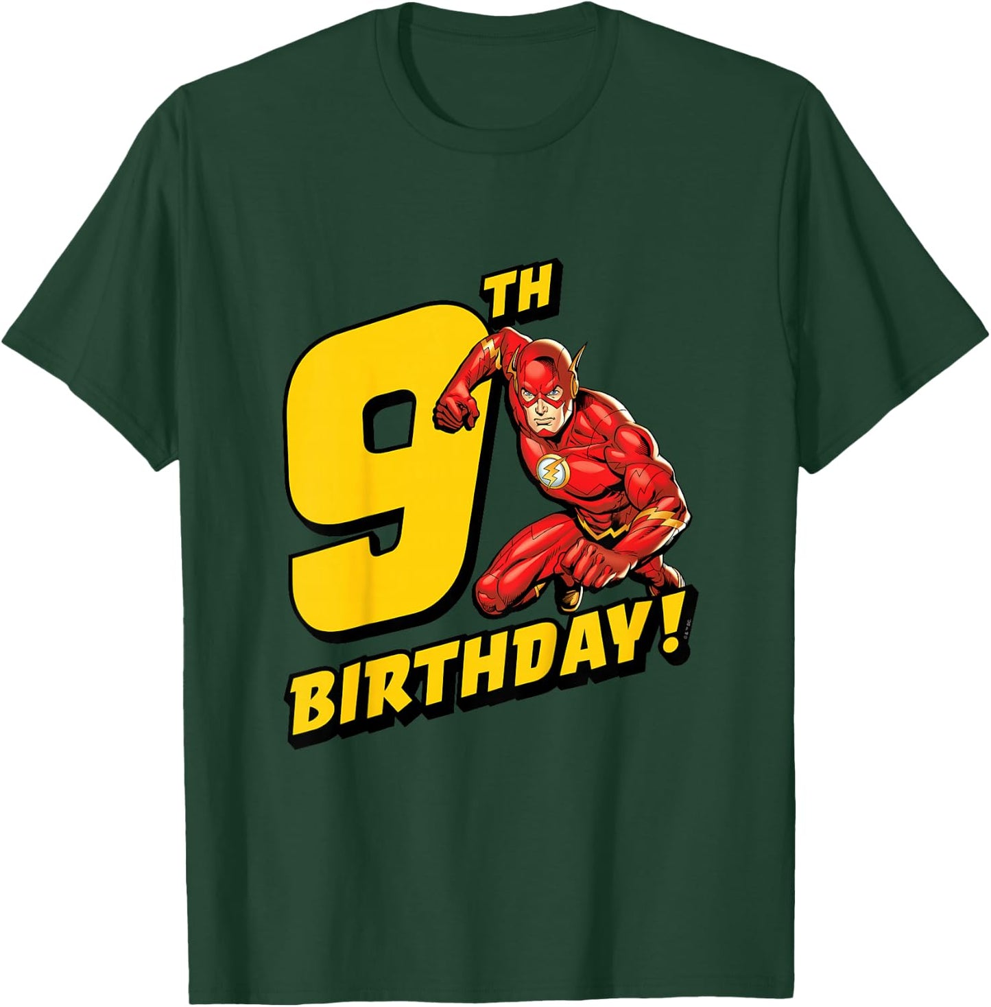 Kids The Flash 9th Birthday T-Shirt - T-Shirt | Forest