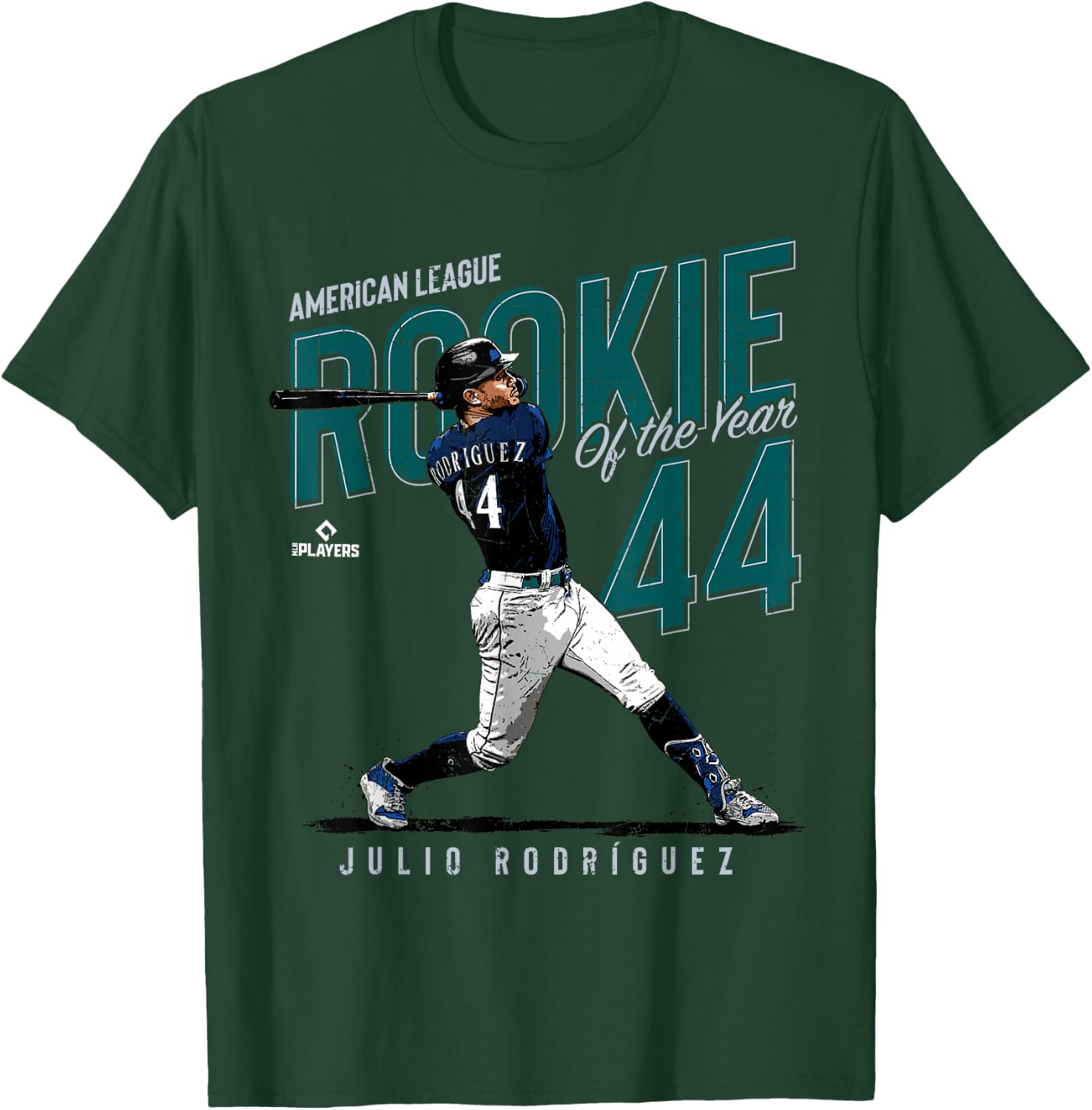 Rookie of the Year Julio Rodriguez Seattle MLBPA T-Shirt - T-Shirt | Forest