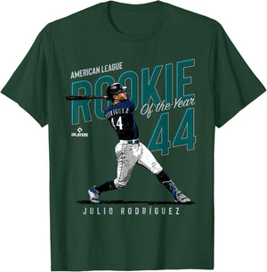 Rookie of the Year Julio Rodriguez Seattle MLBPA T-Shirt - T-Shirt | Forest