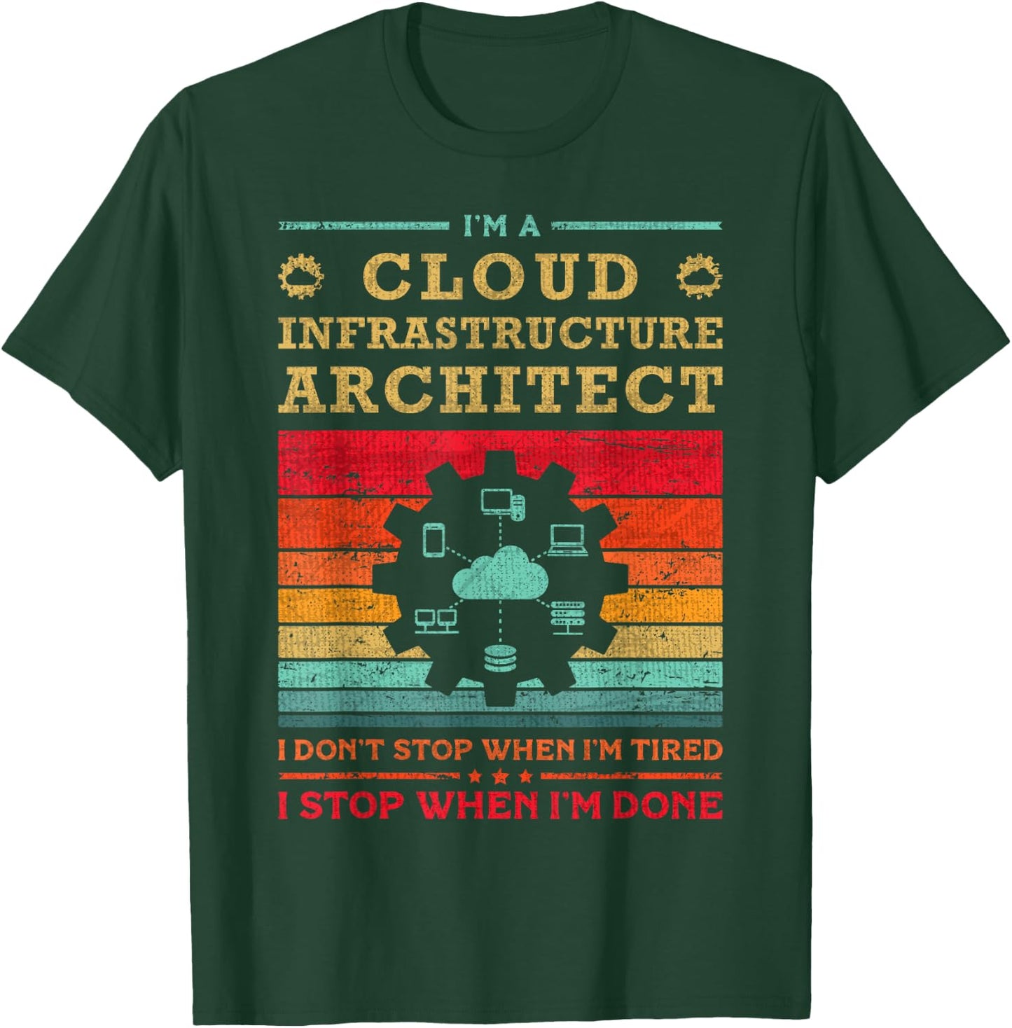 Cloud Specialist & Engineer Cloud Infrastructure Architect T-Shirt - T-Shirt | Forest