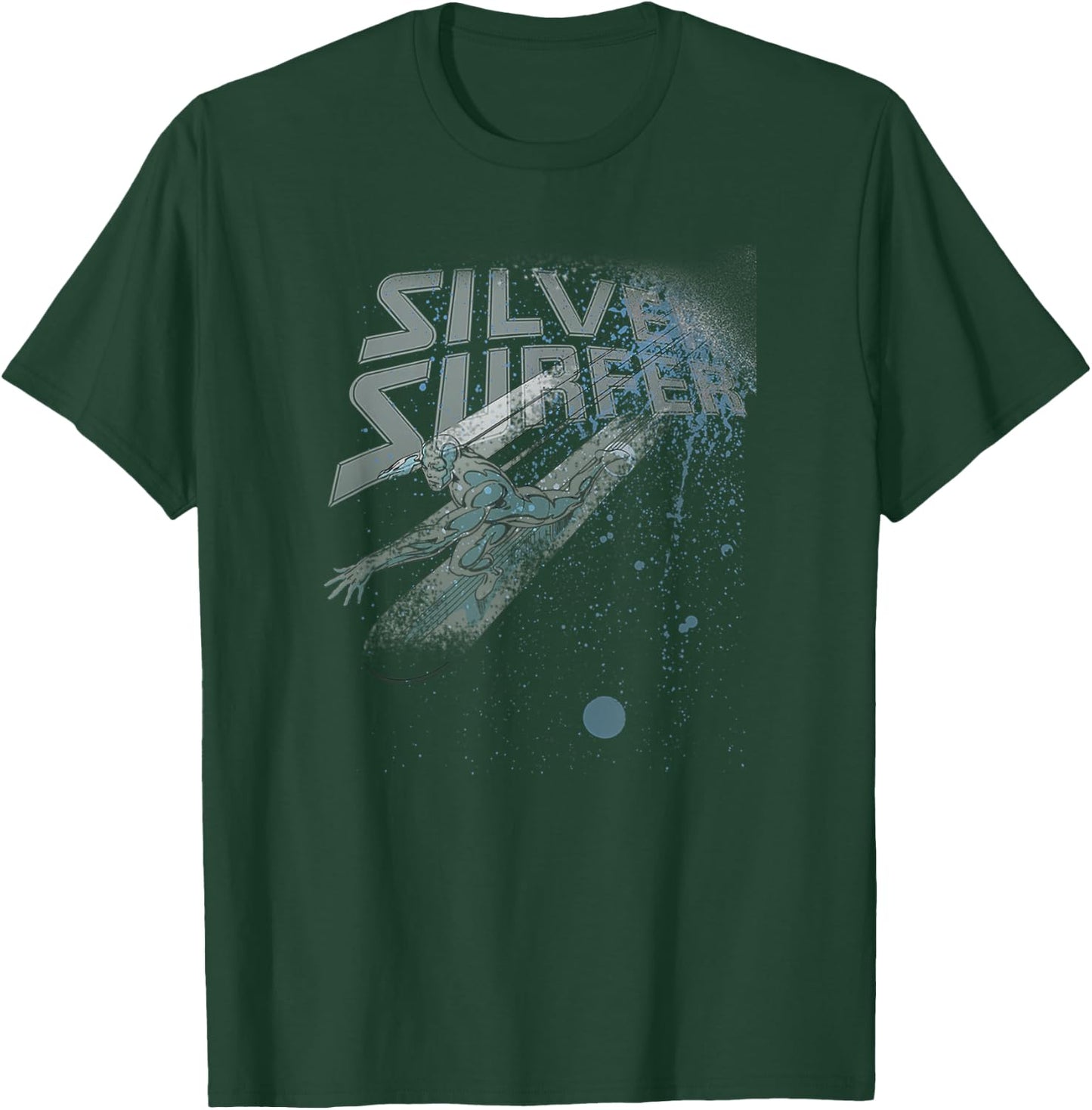 Marvel Fantastic Four Silver Surfer Speed Retro Vintage Logo T-Shirt - T-Shirt | Forest
