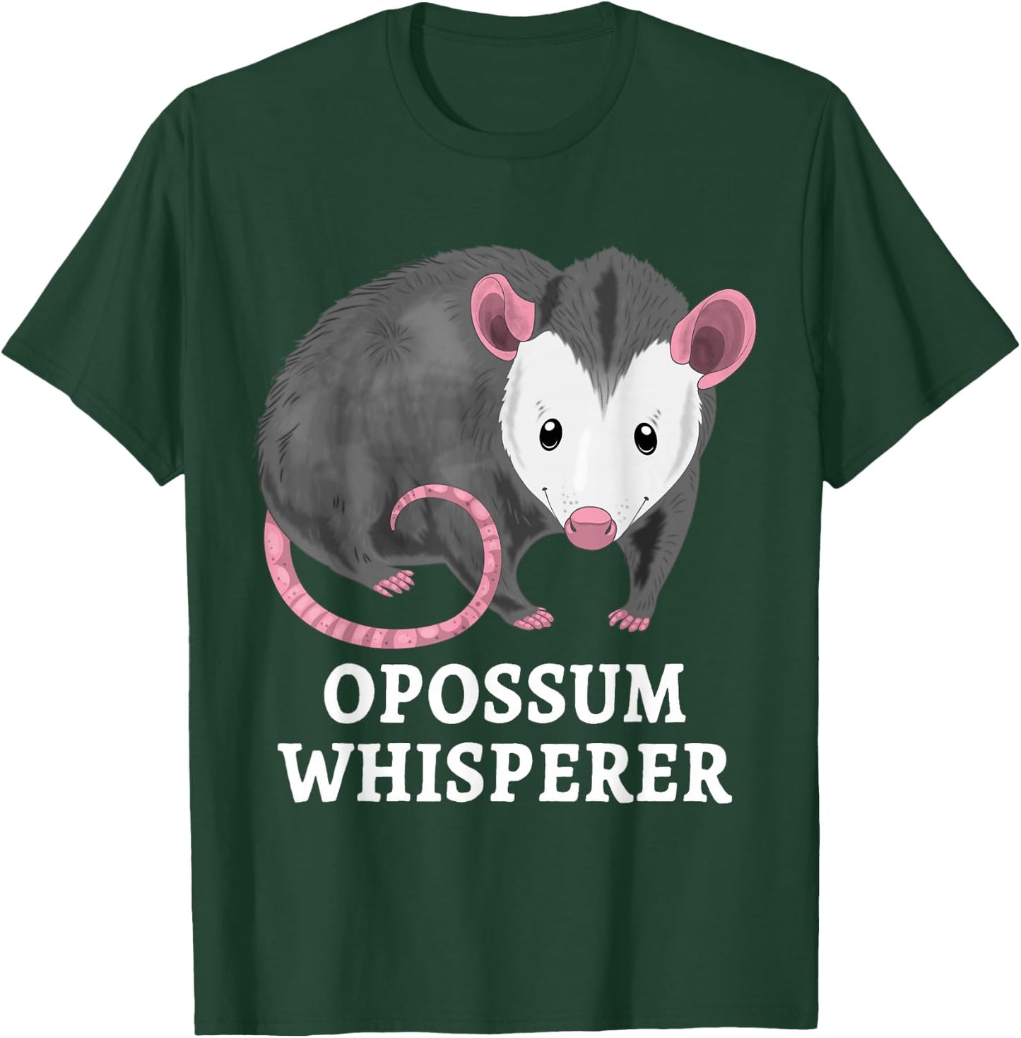 Possum Whisperer Opossum Funny Opossum Pun T-Shirt - T-Shirt | Forest