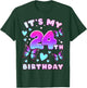 24th Birthday Girl 24 Years Old Butterflies and Number T-Shirt - T-Shirt | Forest
