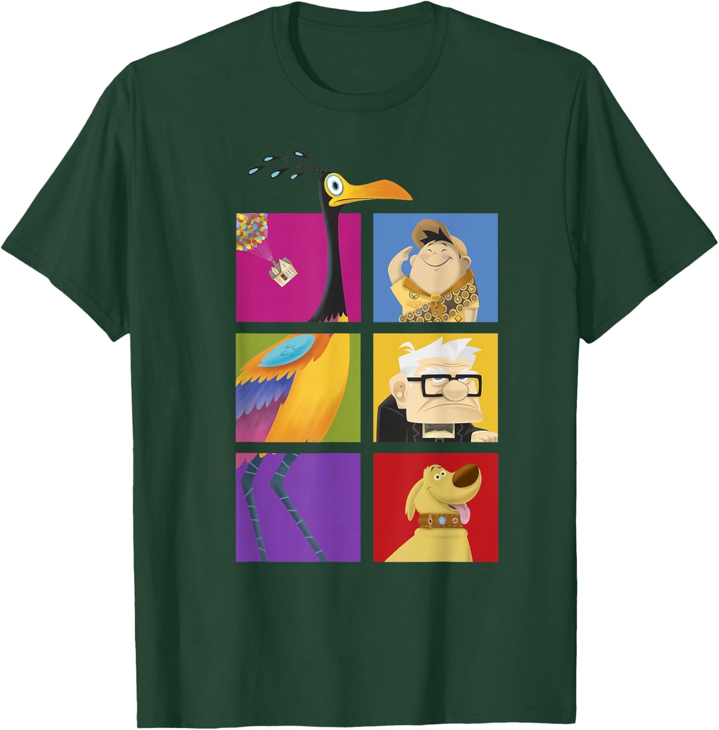 Disney Pixar Up Characters Color Box Up T-Shirt - T-Shirt | Forest