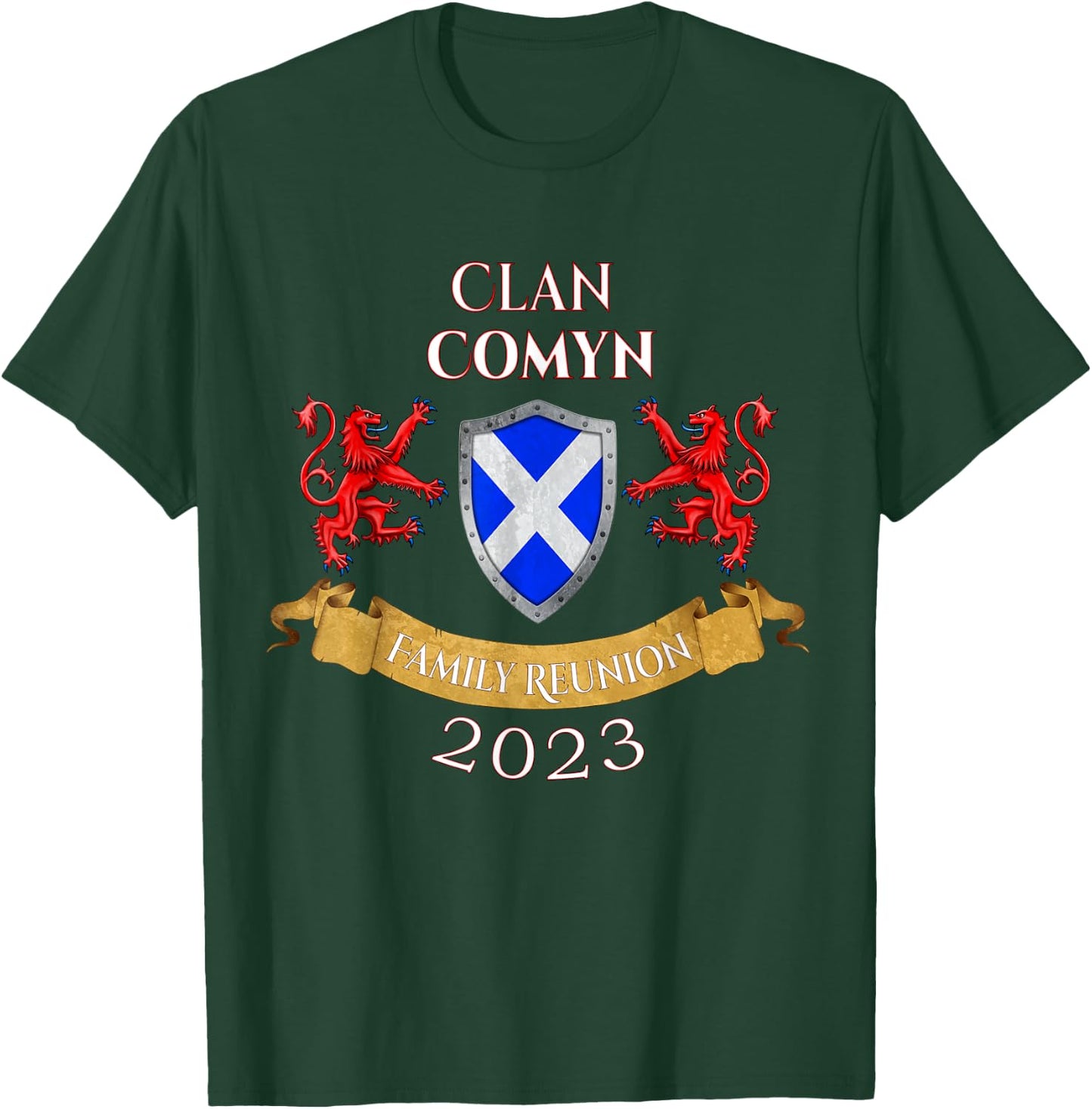 Comyn Family Reunion 2023 Scottish Clan T-Shirt - T-Shirt | Forest