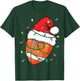 Santa Sports Design Boys Christmas Football Player T-Shirt - T-Shirt | Forest