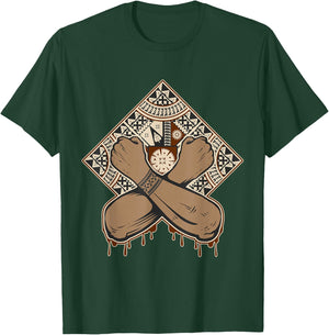 Fiji Islands Abstract Masi Authentic Summer Vest Tapa T-Shirt - T-Shirt | Forest