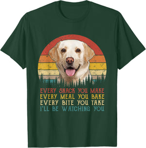 Vintage Every Snack You Make Dog Shirt Yellow Lab Retriever Women Girls Kids T-Shirt - T-Shirt | Forest