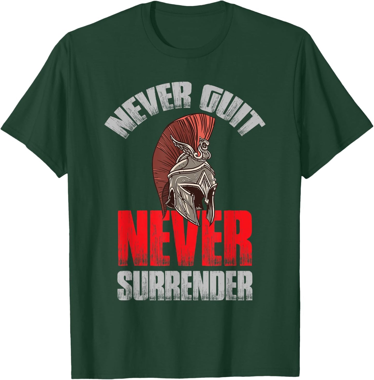 Spartan Helmet Ancient Greece Warrior Gladiator T-Shirt - T-Shirt | Forest