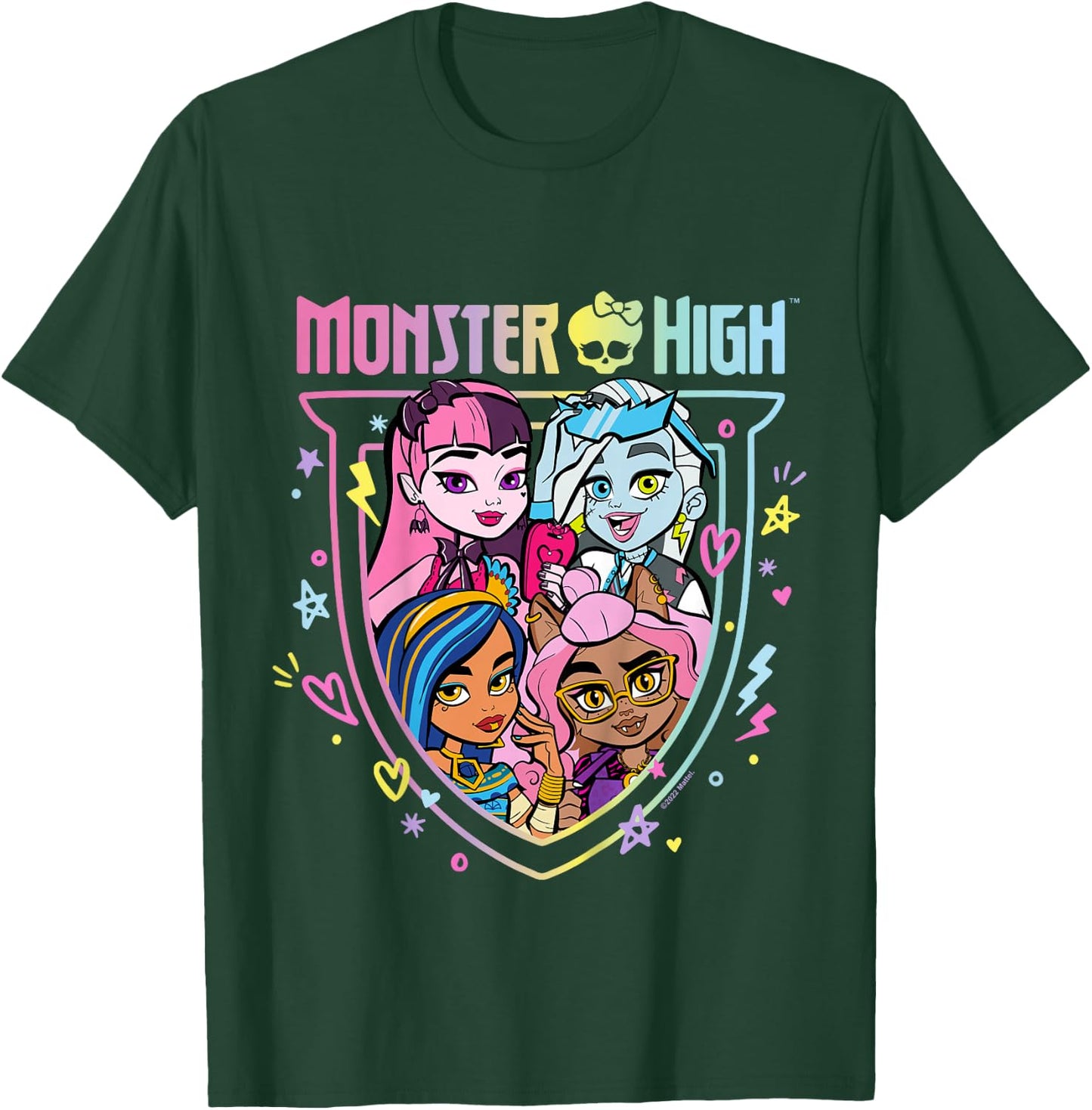 Kids Monster High - MH Rainbow Group T-Shirt - T-Shirt | Forest