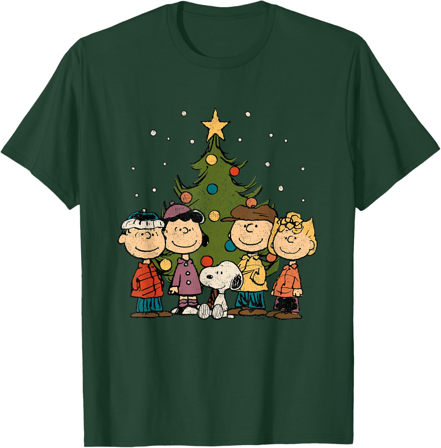 Peanuts - Peanuts Christmas Group T-Shirt - T-Shirt | Forest