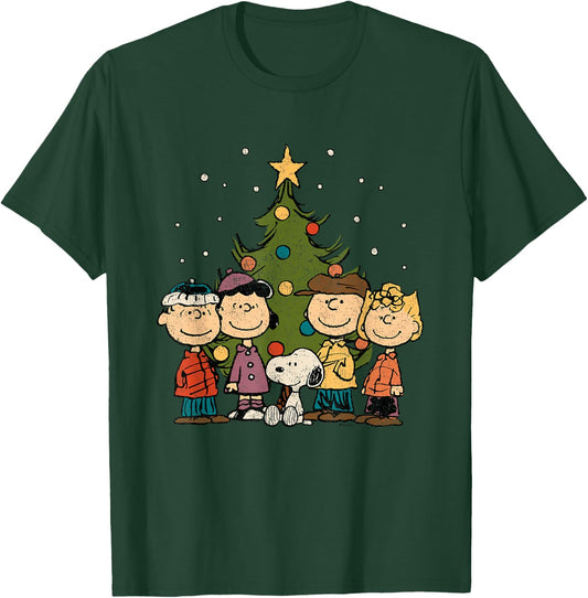 Peanuts - Peanuts Christmas Group T-Shirt - T-Shirt | Forest