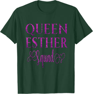 Purple Queen Esther Squad - Bible Character Purim Costume T-Shirt - T-Shirt | Forest