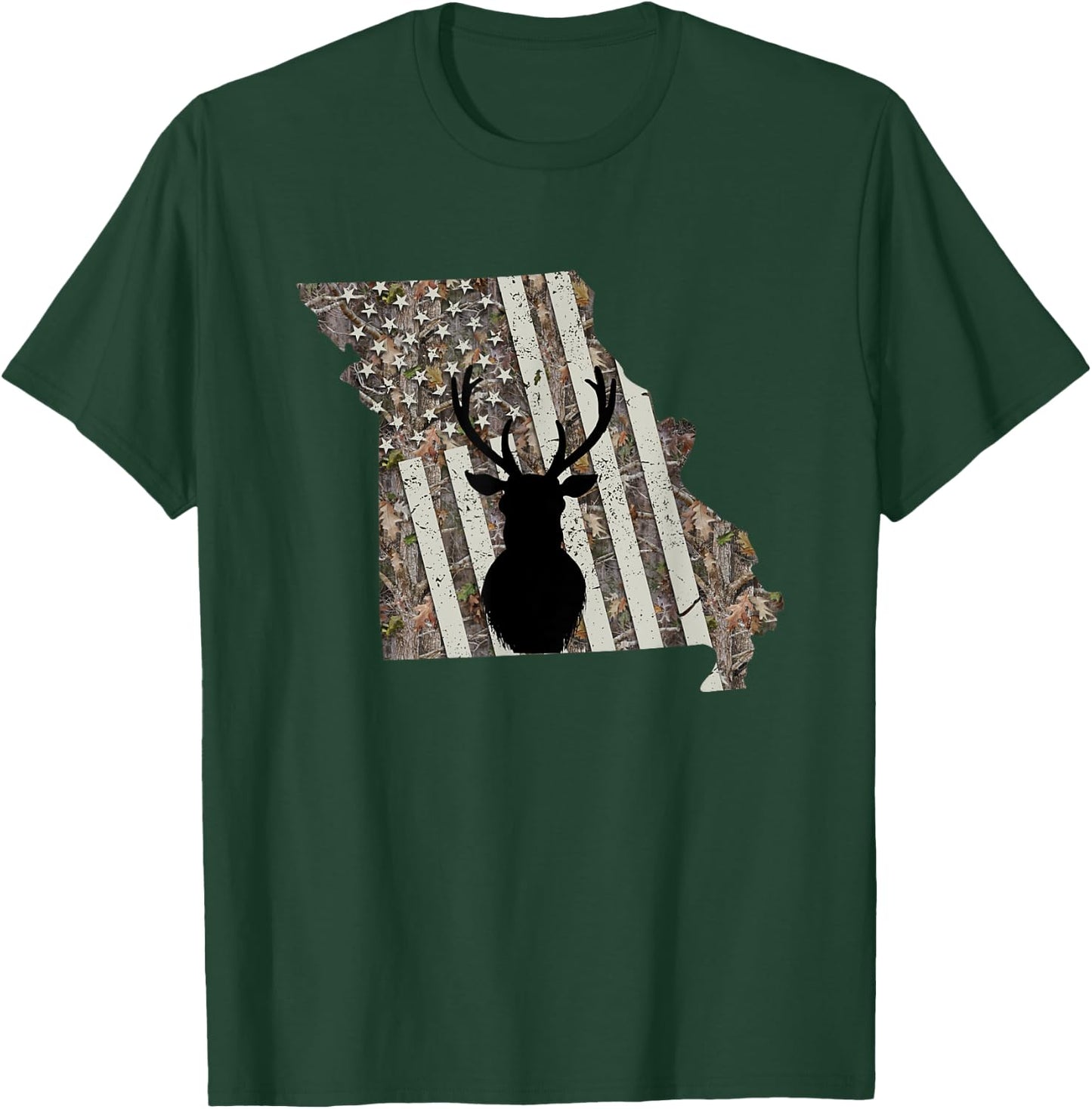 Missouri Whitetail Deer Hunting T-Shirt - T-Shirt | Forest