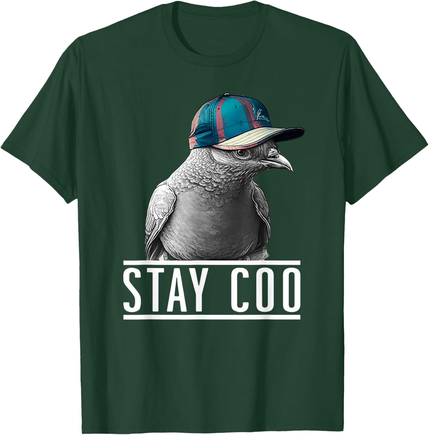 Stay Coo - Pigeon Lover, Animal Lover, Birds Owner T-Shirt - T-Shirt | Forest