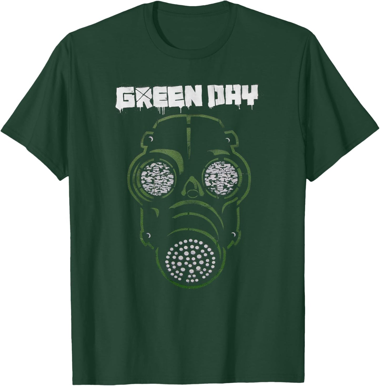 Green Day Gas Mask T-Shirt - T-Shirt | Forest