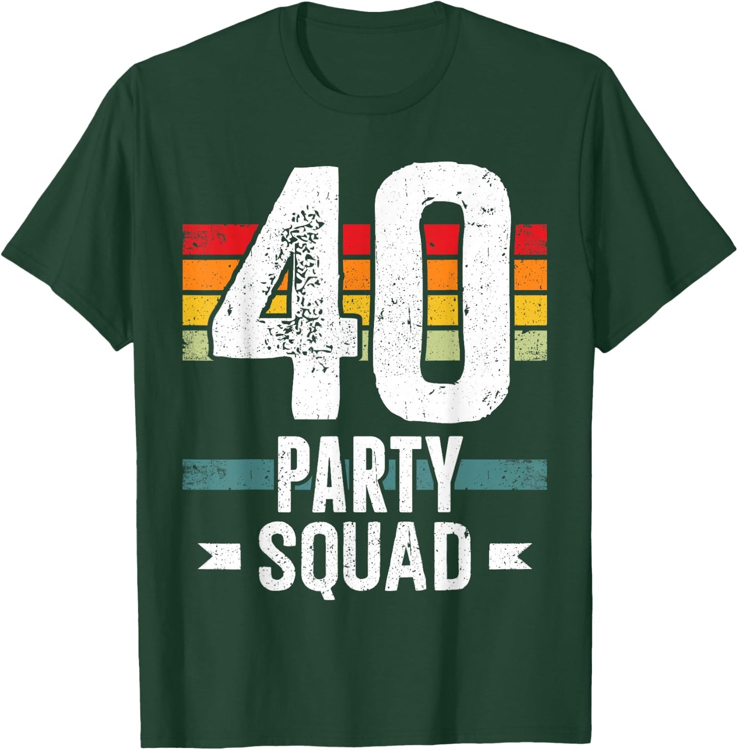 40 Birthday 40 Party Crew Squad 40th Bday Group Birthday T-Shirt - T-Shirt | Forest