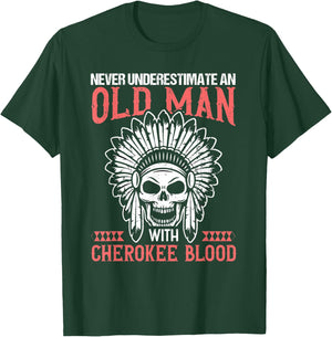 Native American Pride Design for a Proud Cherokee T-Shirt - T-Shirt | Forest